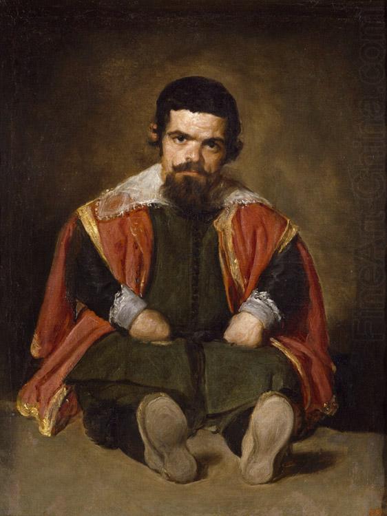 A Dwarf Sitting on the Floor (Don Sebastian de Morra) (df01), Diego Velazquez